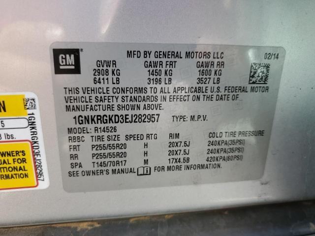 Photo 10 from auction – 2014 CHEVROLET TRAVERSE L with VIN 1GNKRGKD3EJ282957