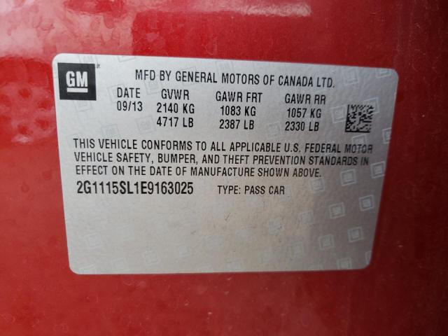 Photo 10 from auction – 2014 CHEVROLET IMPALA LT with VIN 2G1115SL1E9163025