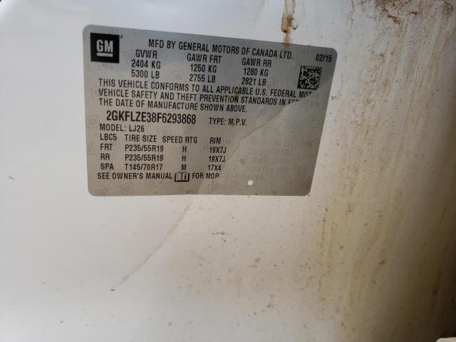 Photo 10 from auction – 2015 GMC TERRAIN DE with VIN 2GKFLZE38F6293868