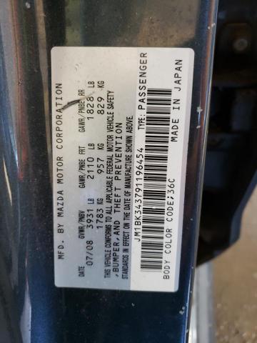 Photo 10 from auction – 2009 MAZDA 3 S with VIN JM1BK343791196454