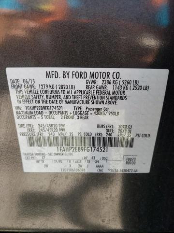 Photo 10 from auction – 2015 FORD TAURUS SEL with VIN 1FAHP2E89FG174521