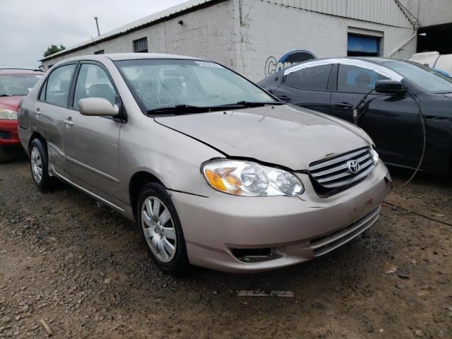 TOYOTA COROLLA CE 2003 with VIN 2T1BR32E63C011684 - Photo from auction