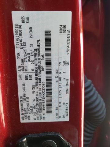 Photo 10 from auction – 2017 FORD F150 SUPER with VIN 1FTEW1EF2HKC23325