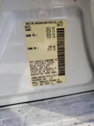 Photo 10 from auction – 2017 NISSAN ALTIMA 2.5 with VIN 1N4AL3AP1HC495267