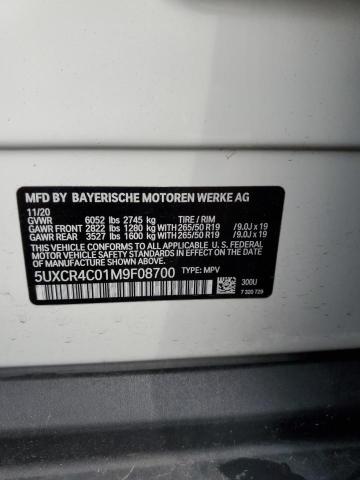 Photo 10 from auction – 2021 BMW X5 SDRIVE with VIN 5UXCR4C01M9F08700