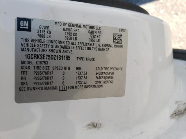 Photo 10 from auction – 2013 CHEVROLET SILVERADO with VIN 1GCRKSE75DZ131185