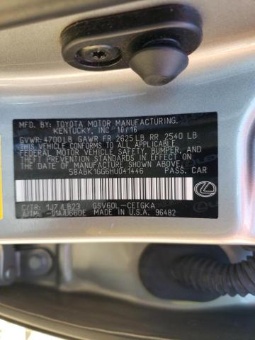 Photo 10 from auction – 2017 LEXUS ES 350 with VIN 58ABK1GG6HU041446