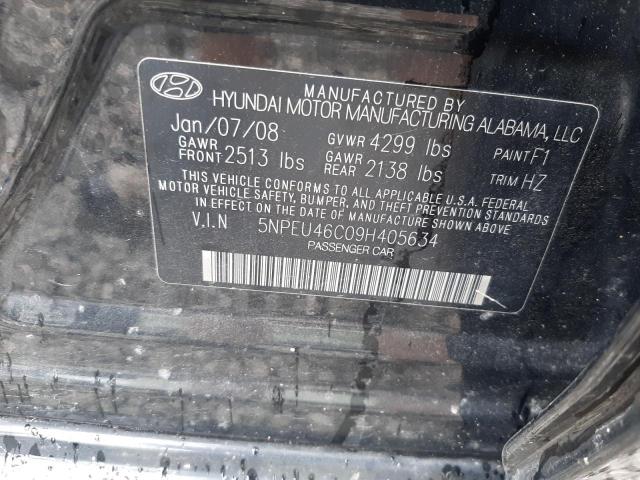 Photo 10 from auction – 2009 HYUNDAI SONATA SE with VIN 5NPEU46C09H405634