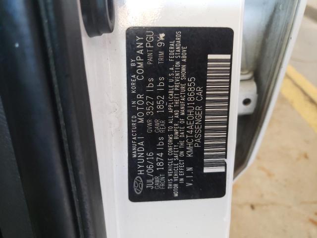 Photo 10 from auction – 2017 HYUNDAI ACCENT SE with VIN KMHCT4AE0HU186855