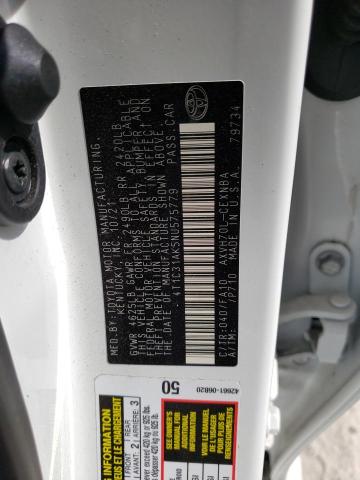 Photo 10 from auction – 2022 TOYOTA CAMRY LE with VIN 4T1C31AK5NU575779