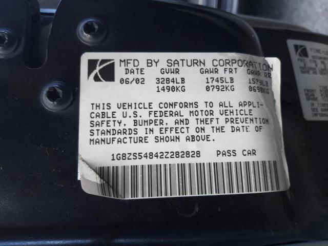 Photo 10 from auction – 2002 SATURN SL SPRING with VIN 1G8ZS54842Z282828