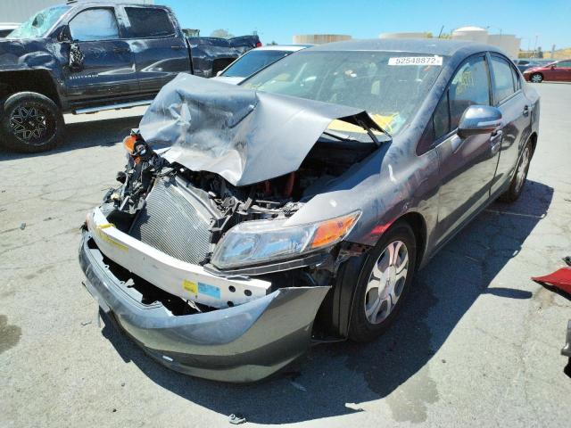 Photo 2 from auction – 2012 HONDA CIVIC HYBR with VIN JHMFB4F37CS010237
