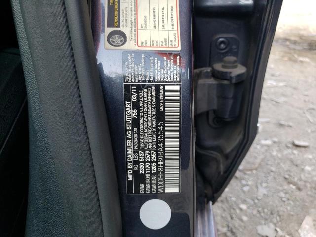 Photo 10 from auction – 2011 MERCEDES-BENZ E 350 4MAT with VIN WDDHF8HB0BA435545