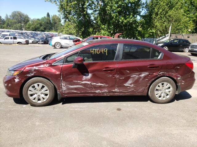 Photo 9 from auction – 2012 HONDA CIVIC LX with VIN 19XFB2F52CE334125