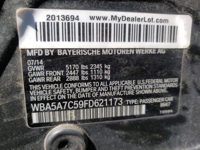 Photo 10 from auction – 2015 BMW 528 XI with VIN WBA5A7C59FD621173