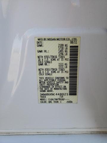 Photo 10 from auction – 2011 NISSAN FRONTIER S with VIN 1N6AD0ER9BC448025