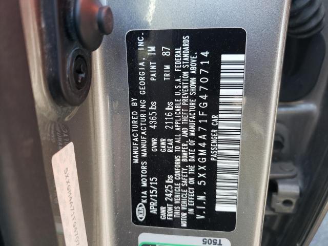 Photo 10 from auction – 2015 KIA OPTIMA LX with VIN 5XXGM4A71FG470714