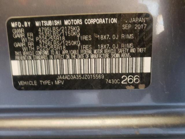 Photo 10 from auction – 2018 MITSUBISHI OUTLANDER with VIN JA4AD3A35JZ015569