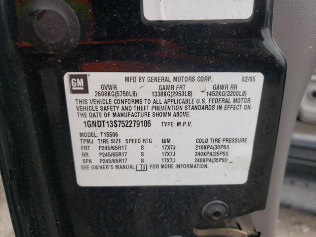 Photo 10 from auction – 2005 CHEVROLET TRAILBLAZE with VIN 1GNDT13S752279106