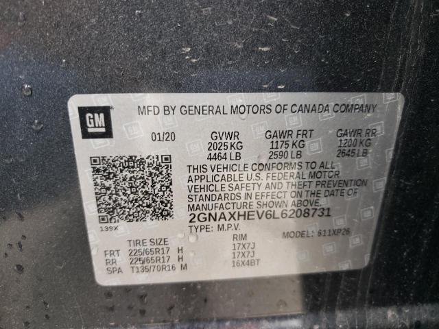 Photo 10 from auction – 2020 CHEVROLET EQUINOX LS with VIN 2GNAXHEV6L6208731