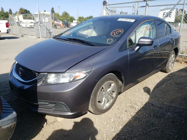 Photo 2 from auction – 2014 HONDA CIVIC LX with VIN 19XFB2E56EE023964