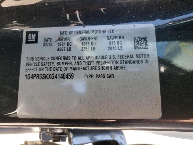 Photo 10 from auction – 2016 BUICK VERANO CON with VIN 1G4PR5SKXG4148459