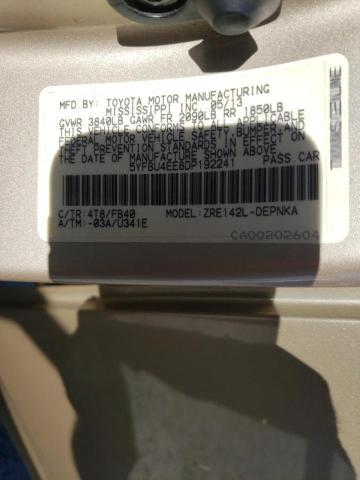 Photo 10 from auction – 2013 TOYOTA COROLLA BA with VIN 5YFBU4EE8DP192241