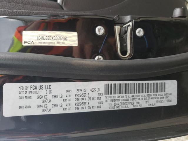 Photo 10 from auction – 2016 JEEP COMPASS LA with VIN 1C4NJDEBXGD707050