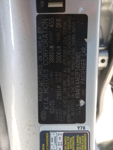 Photo 10 from auction – 2015 KIA FORTE LX with VIN KNAFK4A62F5408961