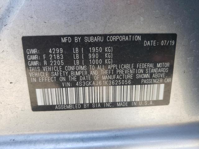 Photo 10 from auction – 2019 SUBARU IMPREZA SP with VIN 4S3GKAJ61K3625056
