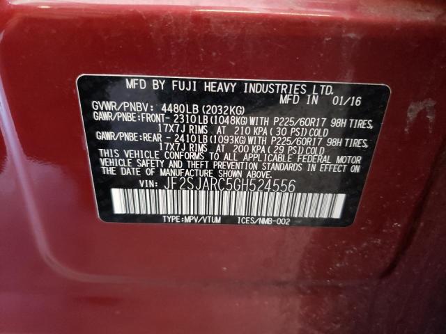 Photo 10 from auction – 2016 SUBARU FORESTER 2 with VIN JF2SJARC5GH524556