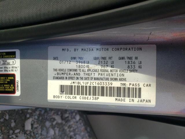 Photo 10 from auction – 2012 MAZDA 3 I with VIN JM1BL1UF2C1603339
