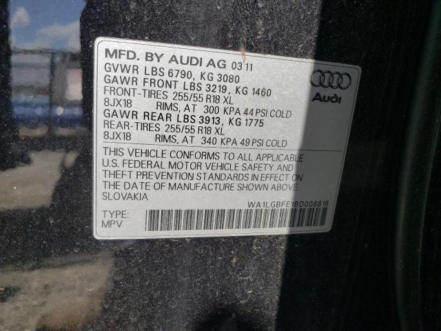 Photo 10 from auction – 2011 AUDI Q7 PREMIUM with VIN WA1LGBFE1BD008816