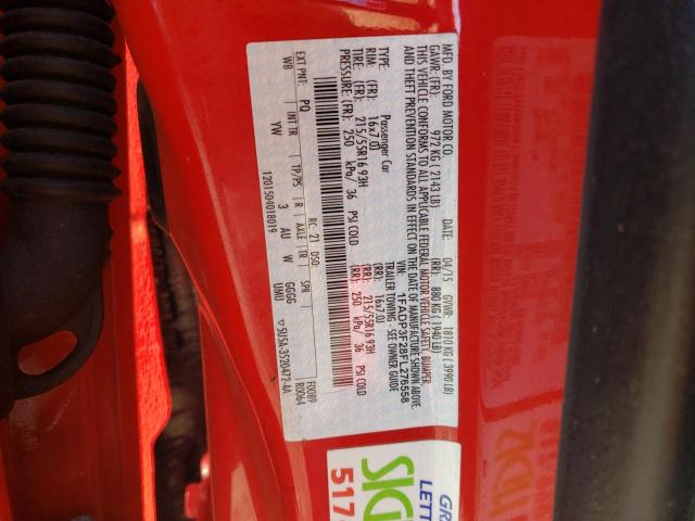 Photo 10 from auction – 2015 FORD FOCUS SE with VIN 1FADP3F28FL276558
