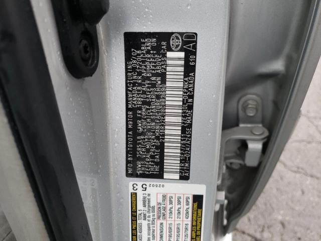 Photo 10 from auction – 2008 TOYOTA COROLLA CE with VIN 2T1BR32E08C883690