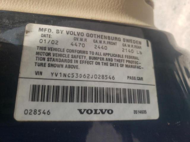 Photo 10 from auction – 2002 VOLVO C70 with VIN YV1NC53D62J028546
