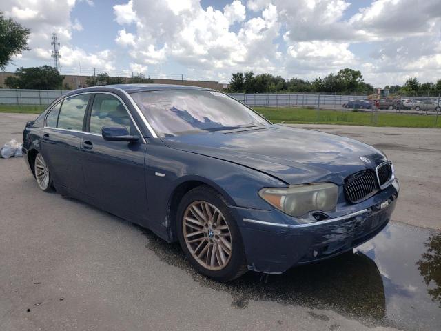BMW 745 LI 2003 with VIN WBAGN63413DR13880 - Photo from auction
