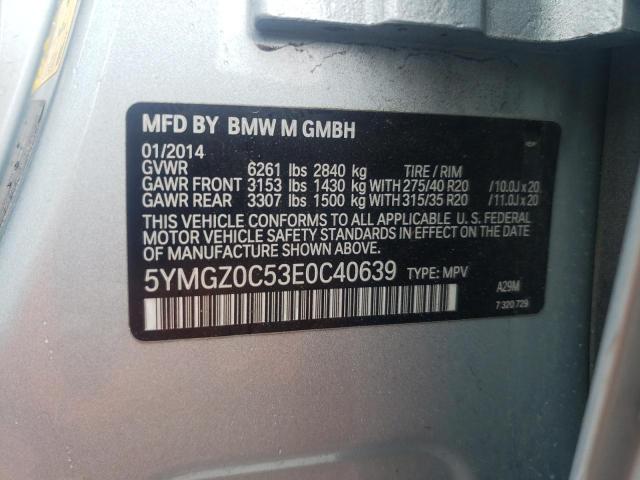 Photo 10 from auction – 2014 BMW X6 M with VIN 5YMGZ0C53E0C40639