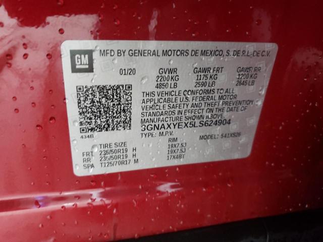 Photo 10 from auction – 2020 CHEVROLET EQUINOX PR with VIN 3GNAXYEX5LS624904