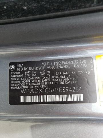 Photo 10 from auction – 2011 BMW 335 IS with VIN WBADX1C57BE394254