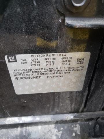 Photo 10 from auction – 2015 CHEVROLET IMPALA LTZ with VIN 1G1165S36FU142211