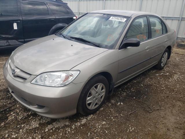 Photo 2 from auction – 2004 HONDA CIVIC DX with VIN 2HGES16474H905757