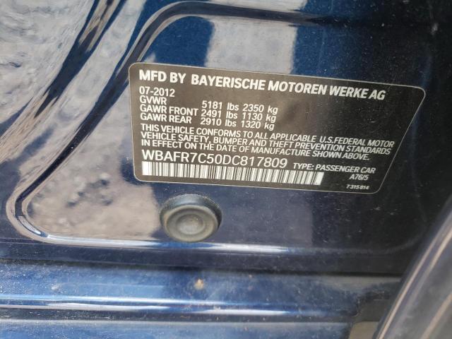 Photo 10 from auction – 2013 BMW 535 I with VIN WBAFR7C50DC817809