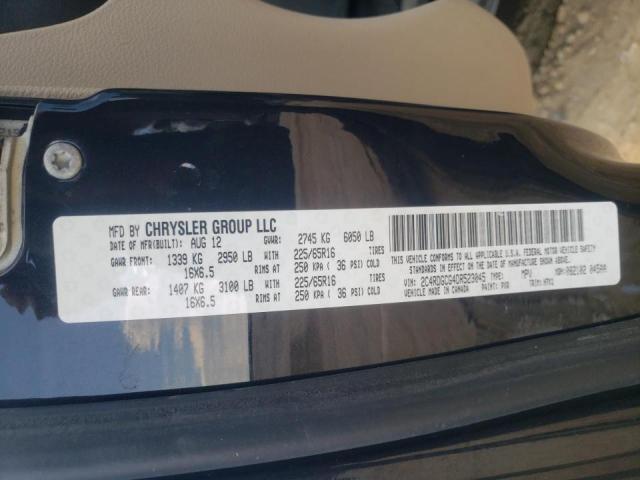 Photo 10 from auction – 2013 DODGE GRAND CARA with VIN 2C4RDGCG4DR523045