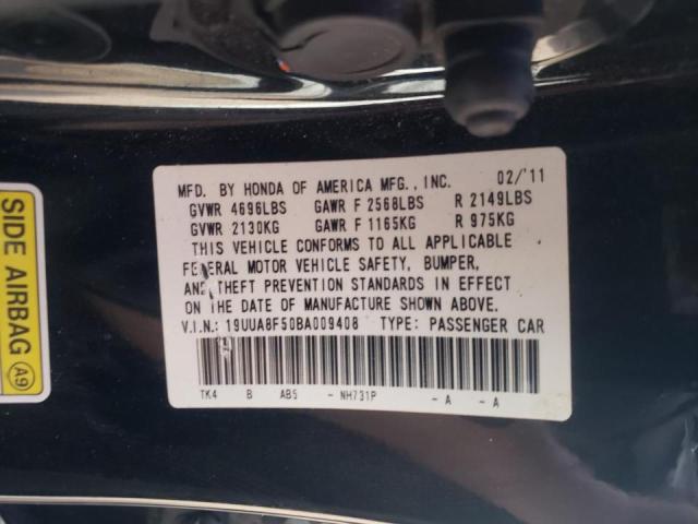Photo 10 from auction – 2011 ACURA TL with VIN 19UUA8F50BA009408