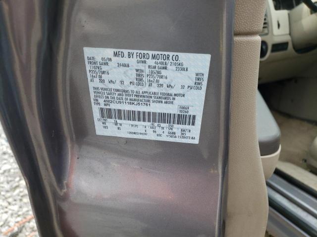 Photo 10 from auction – 2008 MERCURY MARINER with VIN 4M2CU91118KJ51761