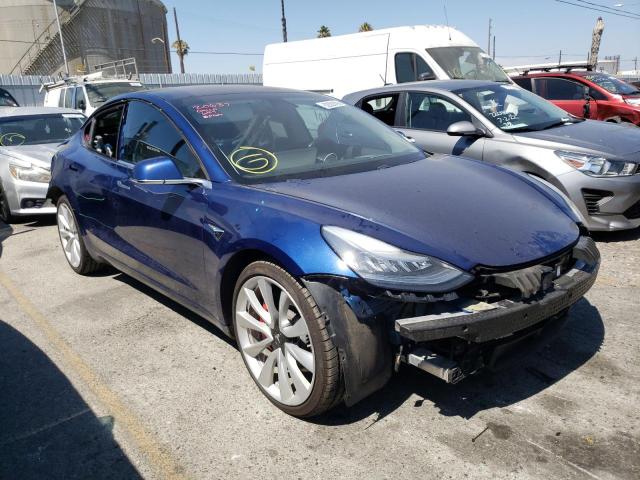 TESLA MODEL 3 2018 with VIN 5YJ3E1EB0JF080935 - Photo from auction