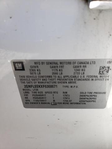Photo 10 from auction – 2015 CHEVROLET EQUINOX LS with VIN 2GNFLEEKXF6368671