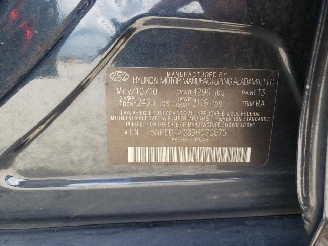 Photo 10 from auction – 2011 HYUNDAI SONATA GLS with VIN 5NPEB4AC8BH070075
