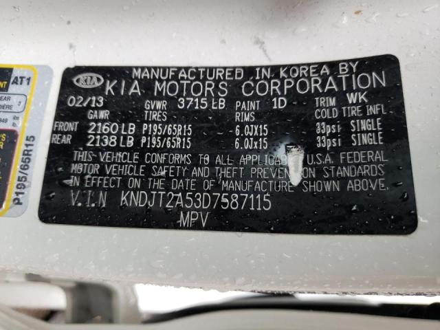 Photo 10 from auction – 2013 KIA SOUL with VIN KNDJT2A53D7587115